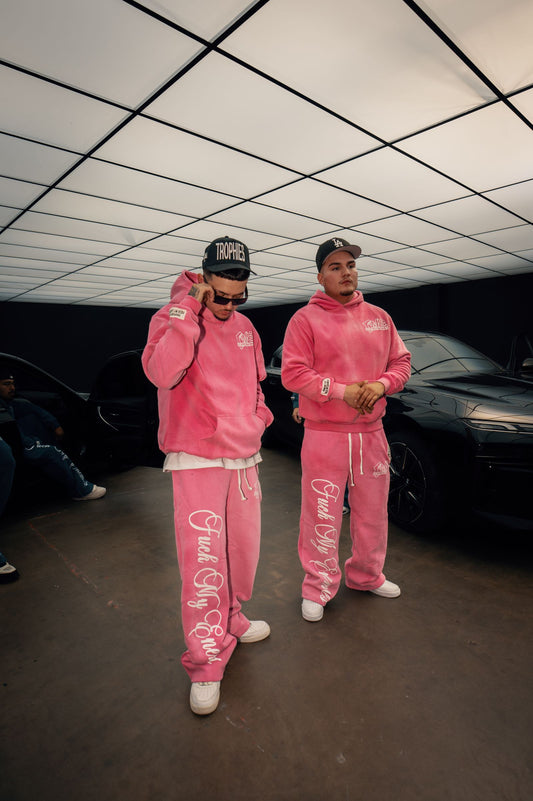 FCKMYENEMIES Sweatpants -Pink