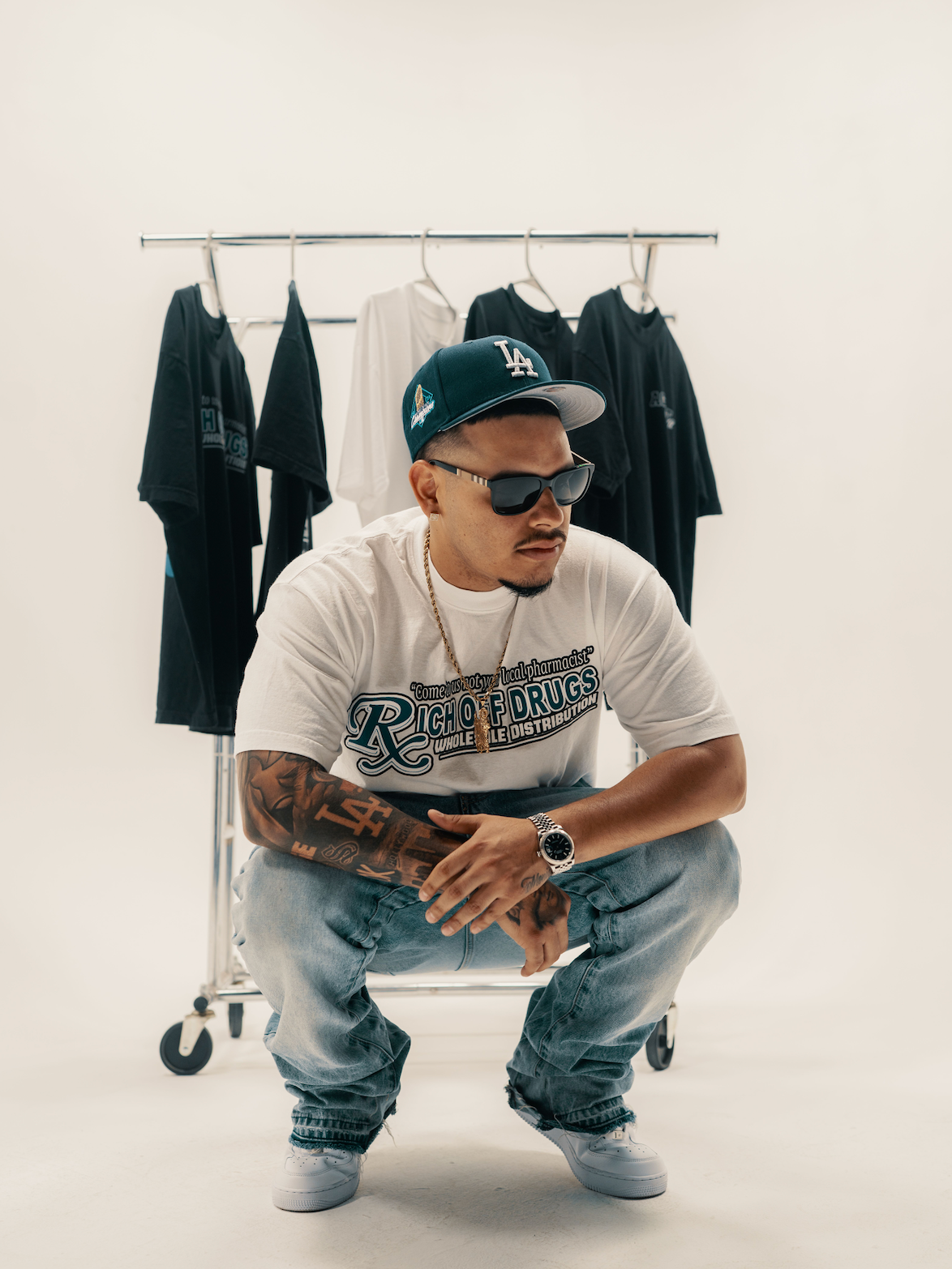 Rich Off Drugs Tee -White