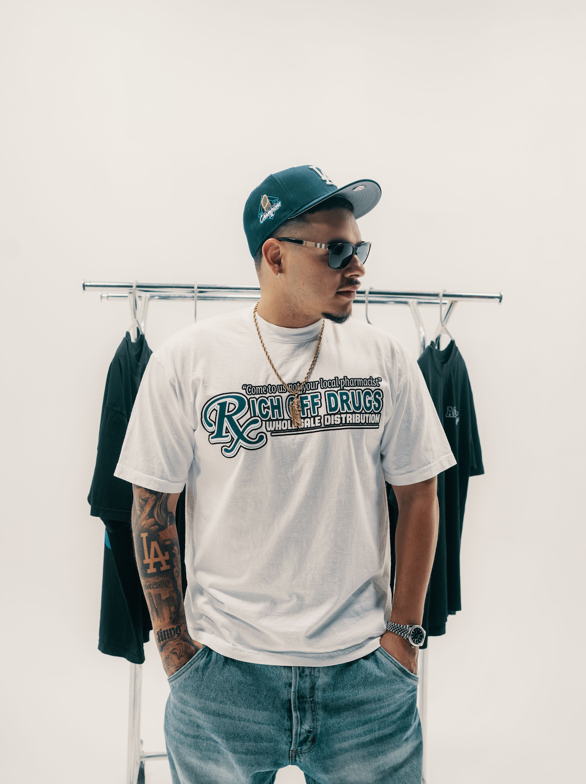 Rich Off Drugs Tee -White