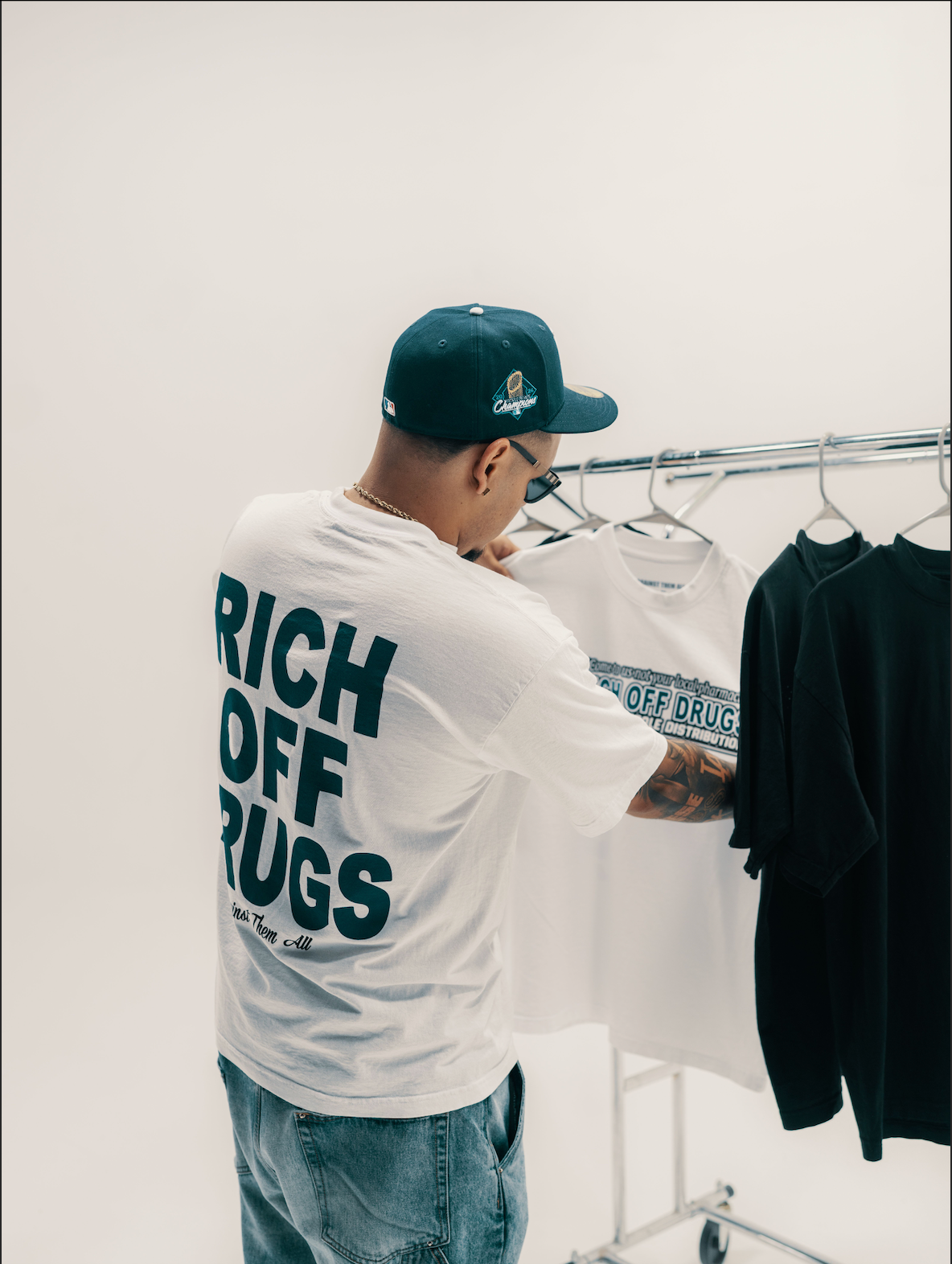 Rich Off Drugs Tee -White