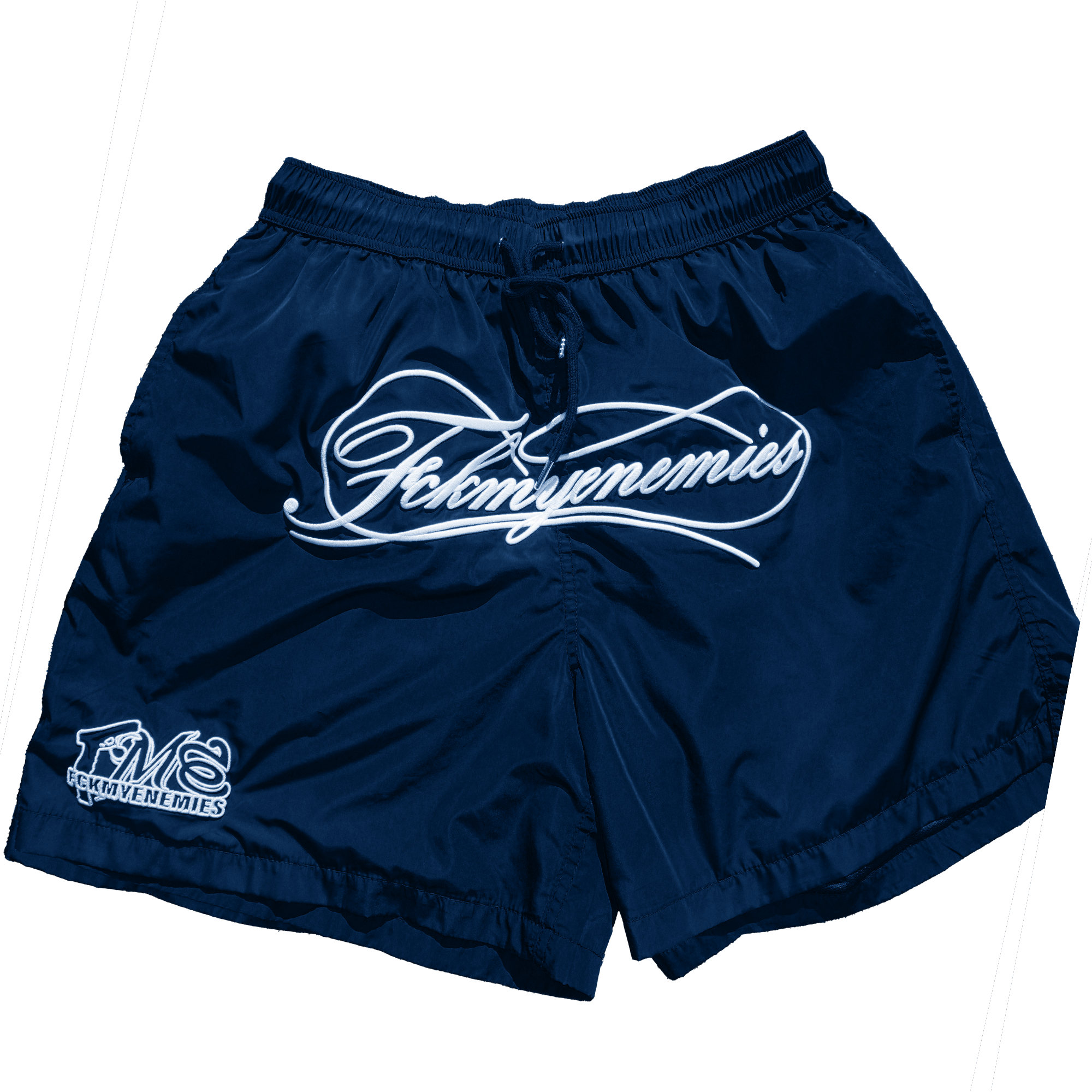 FME Nylon Shorts -Navy Blue – againstthemall/fme