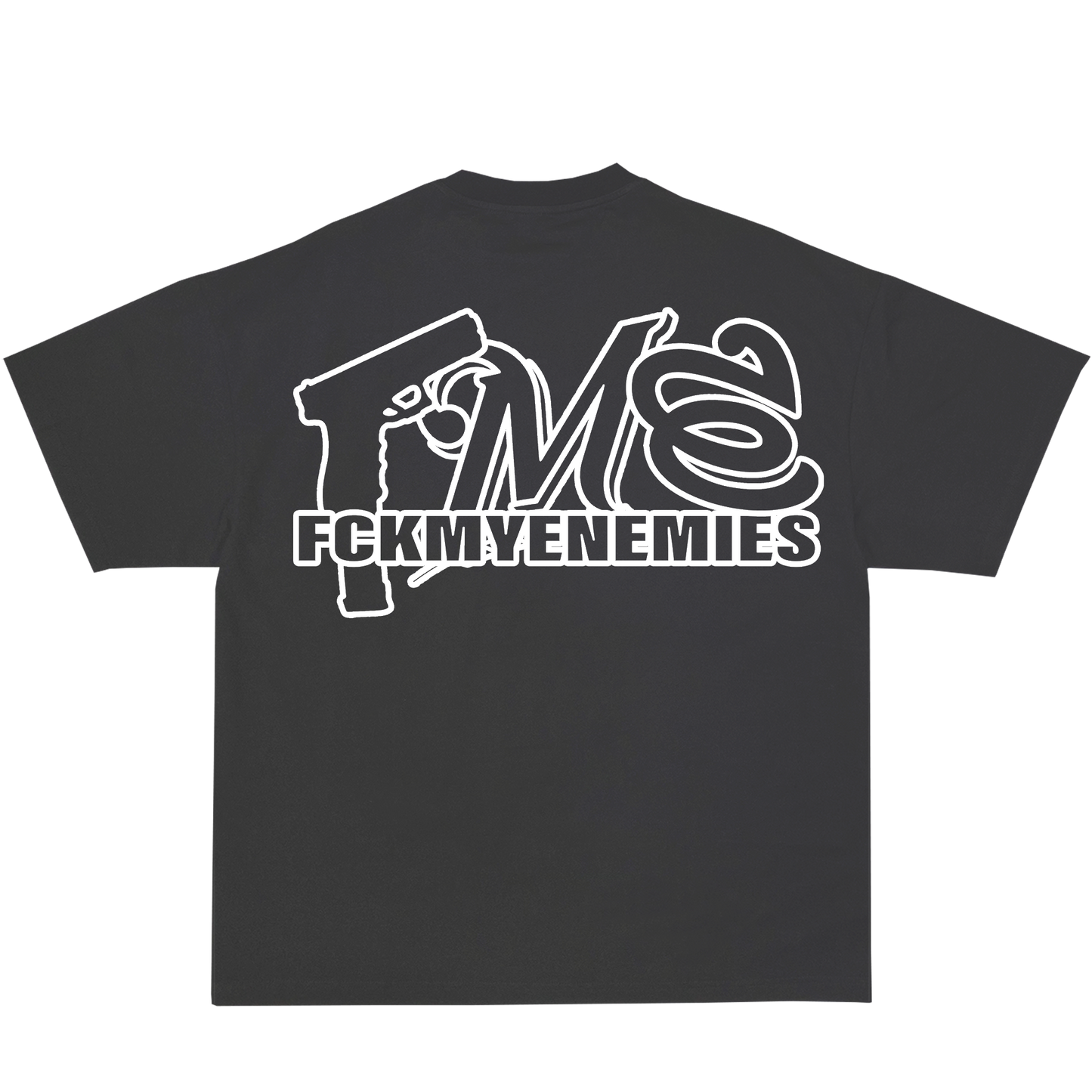 FCKMYENEMIES Tee -Charcoal Grey