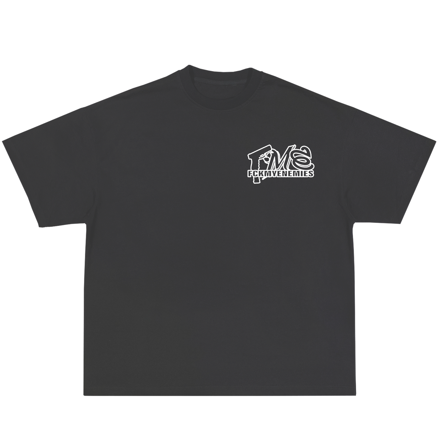 FCKMYENEMIES Tee -Charcoal Grey