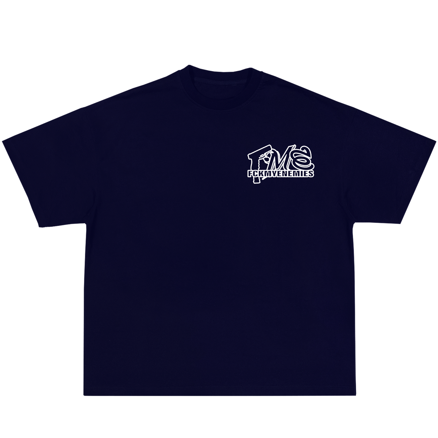 FCKMYENEMIES Tee -Navy Blue