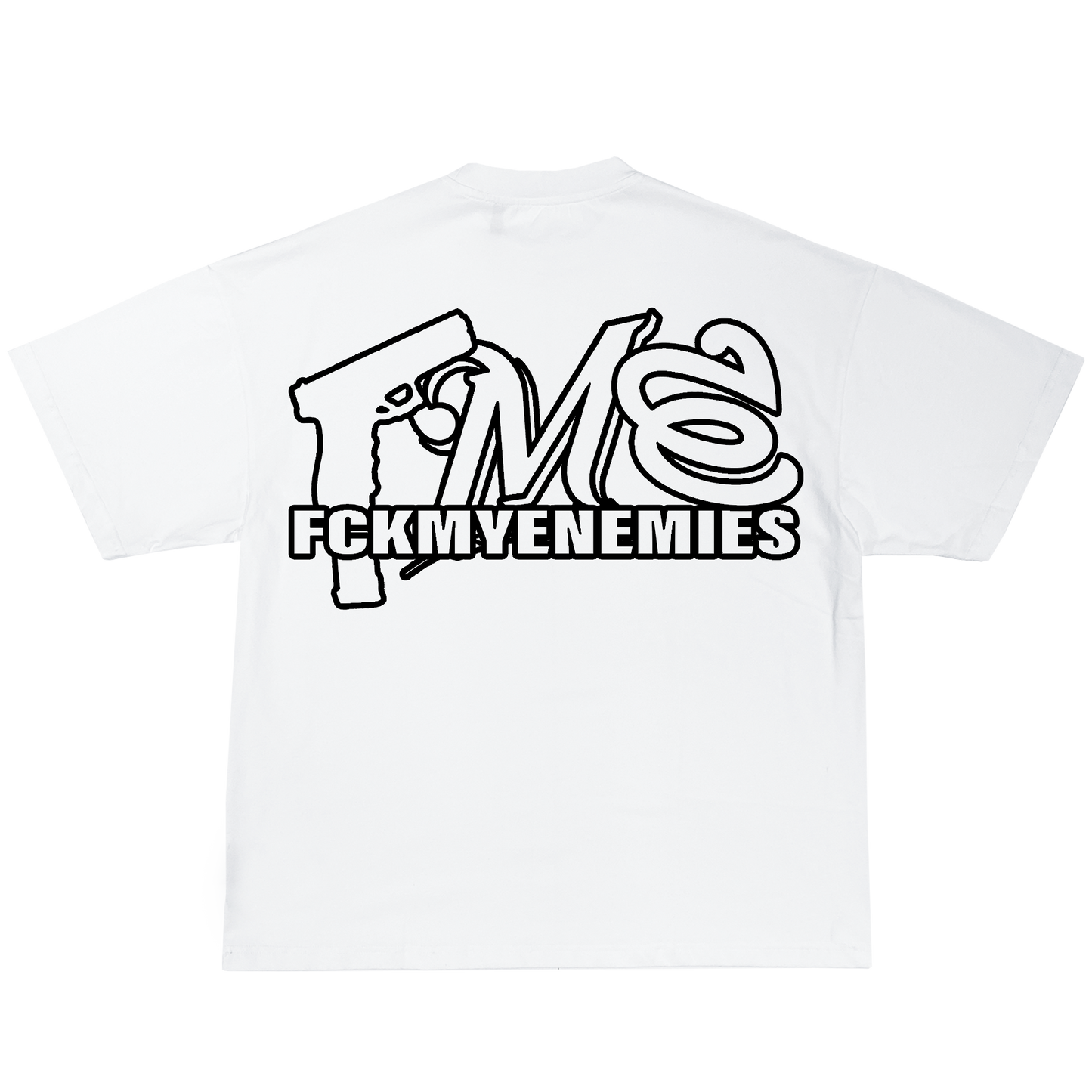 FCKMYENEMIES Tee -White