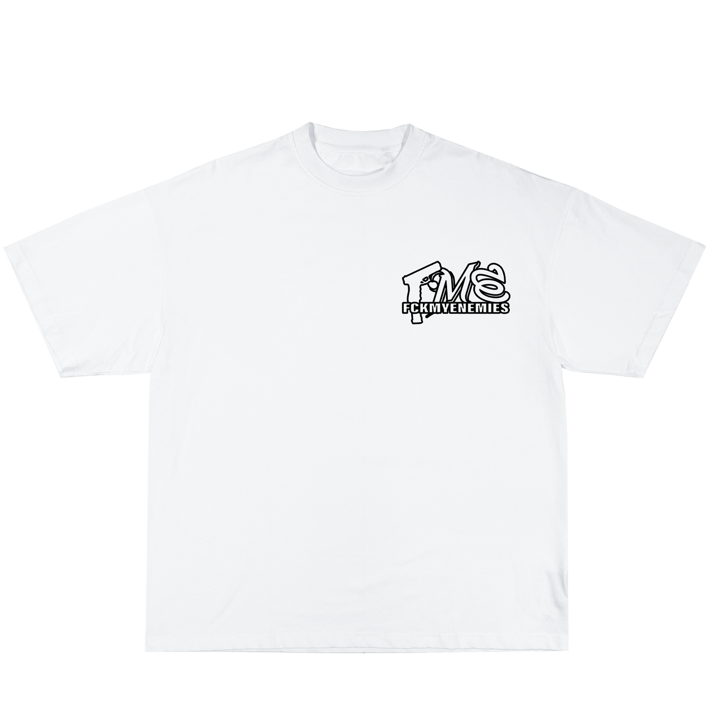 FCKMYENEMIES Tee -White