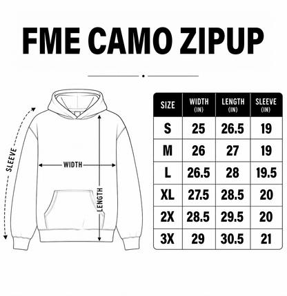 FME Camo Zip Up -Camo