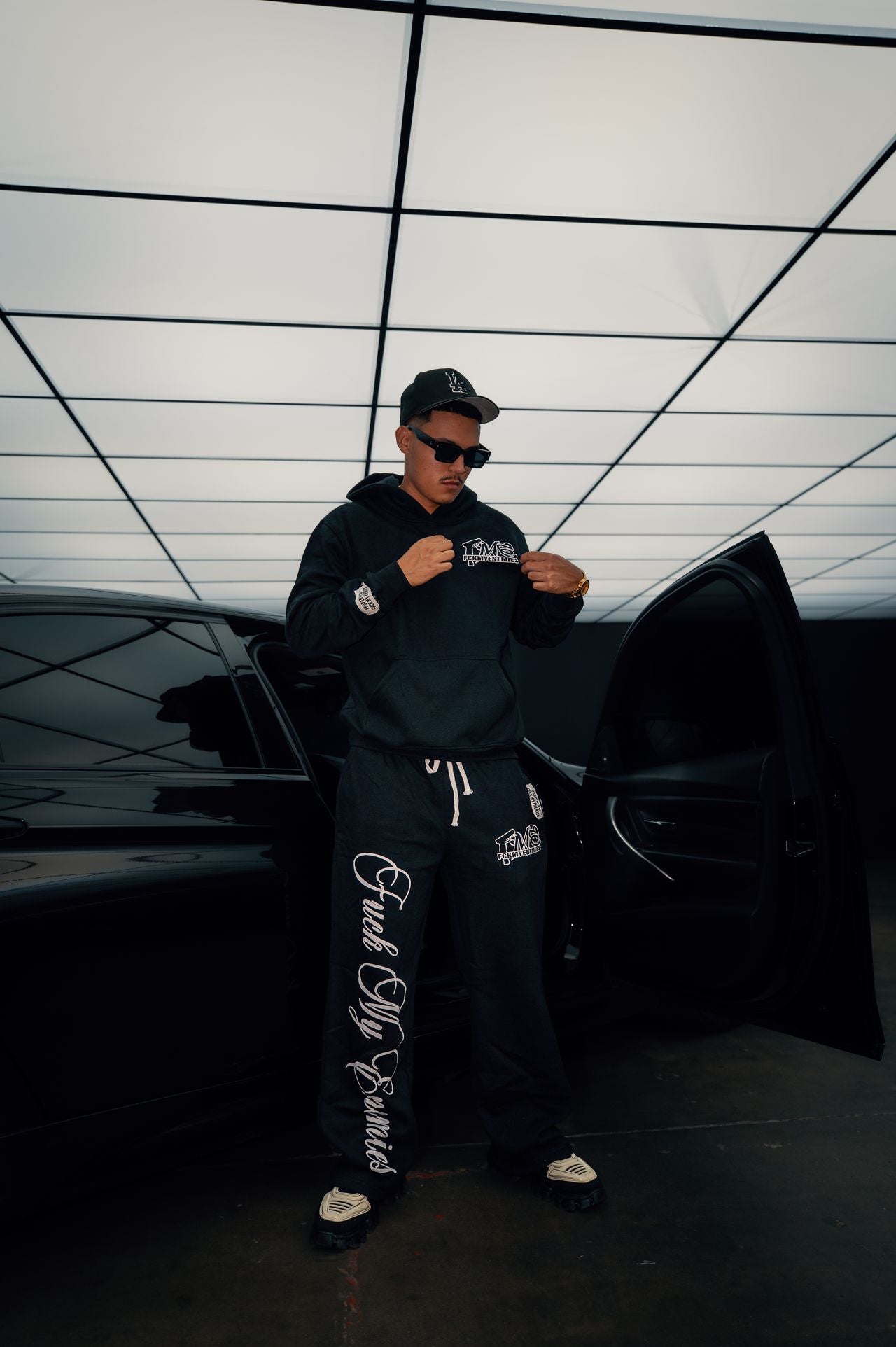 FCKMYENEMIES Sweatpants -Black
