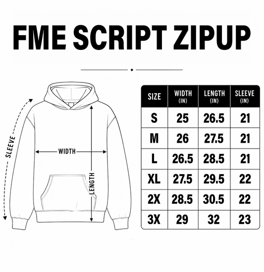 FME Script Zip Up -Black