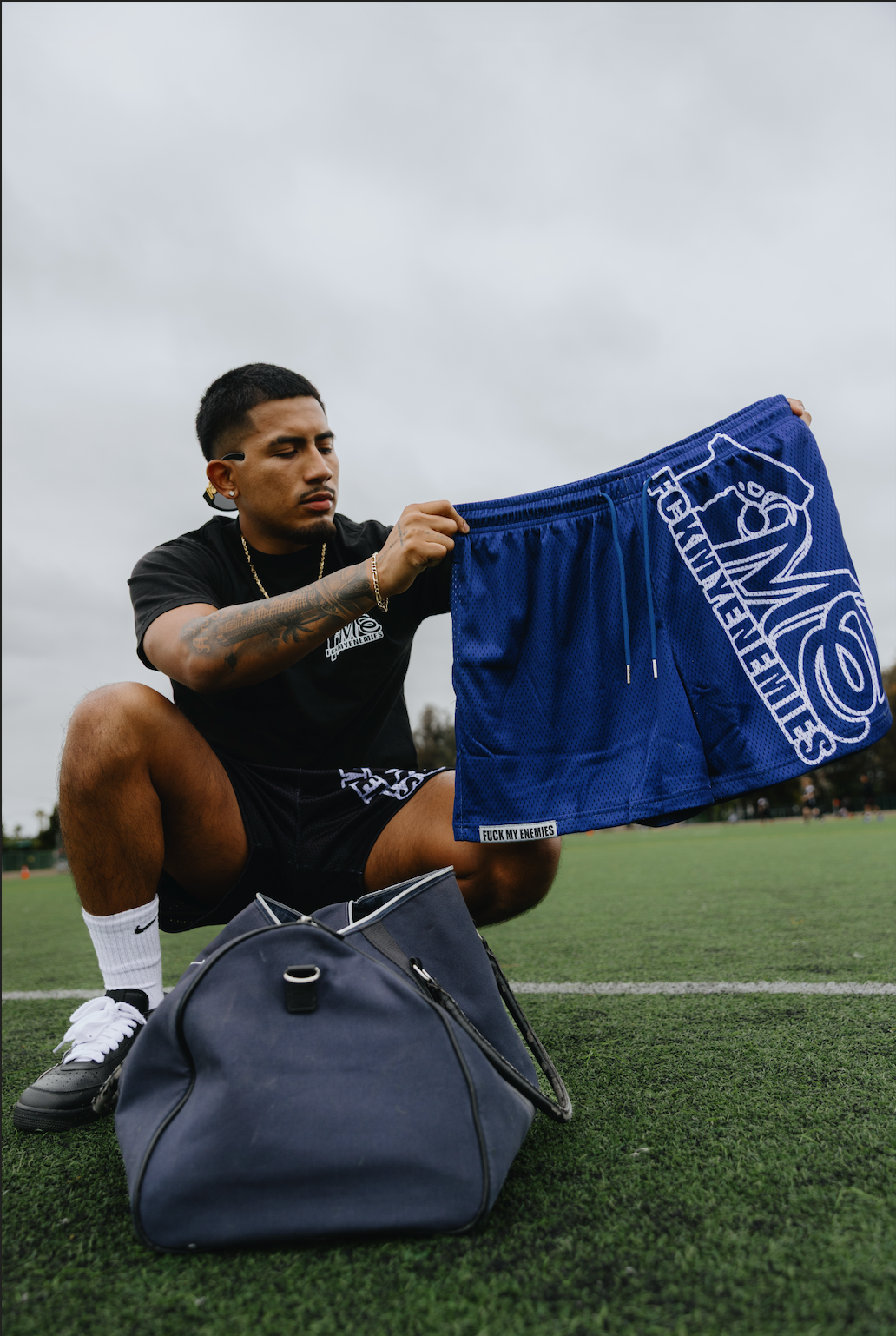 FME Mesh Shorts -Blue