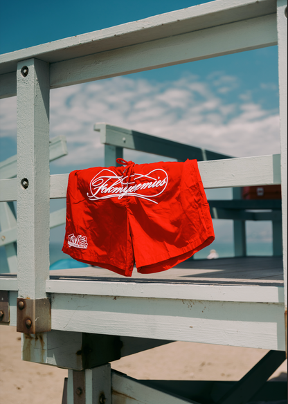 FME Nylon Shorts -Red