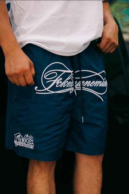 FME Nylon Shorts -Navy Blue