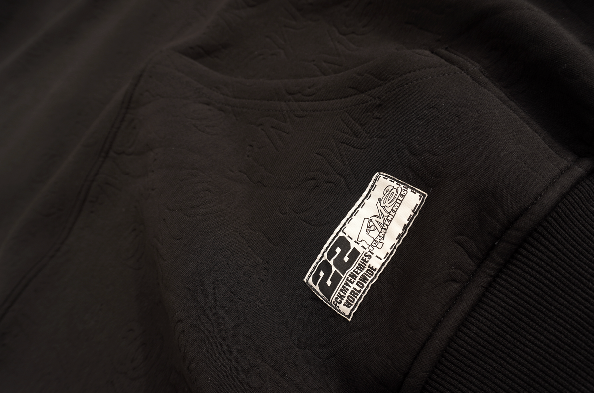 FME Embossed Hoodie -Black