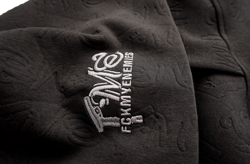 FME Embossed Hoodie -Black