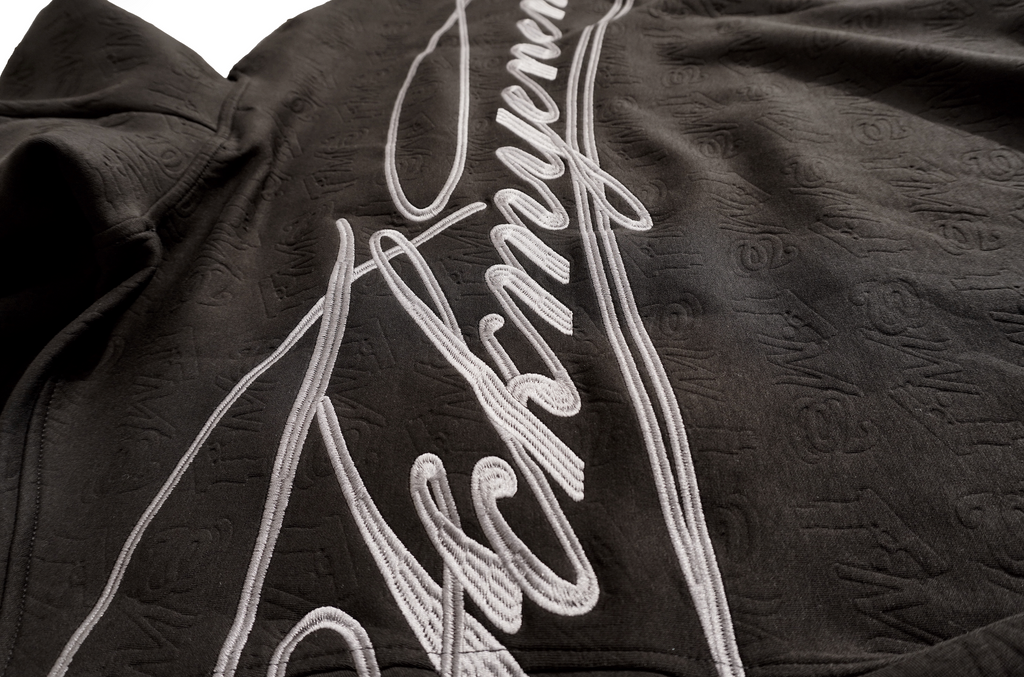 FME Embossed Hoodie -Black