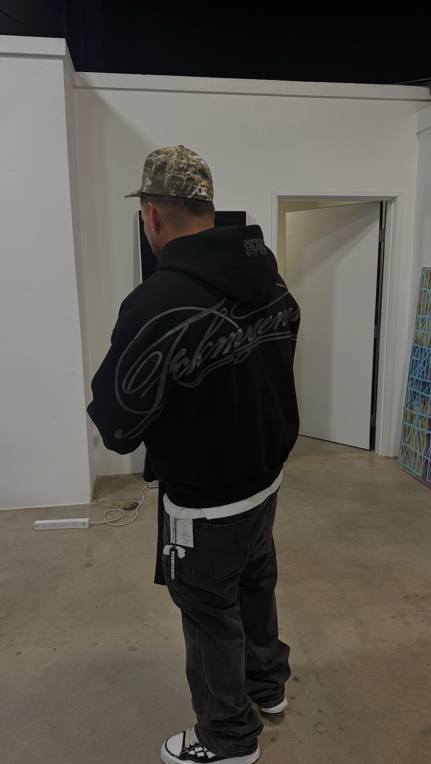 FME Embossed Hoodie -Black