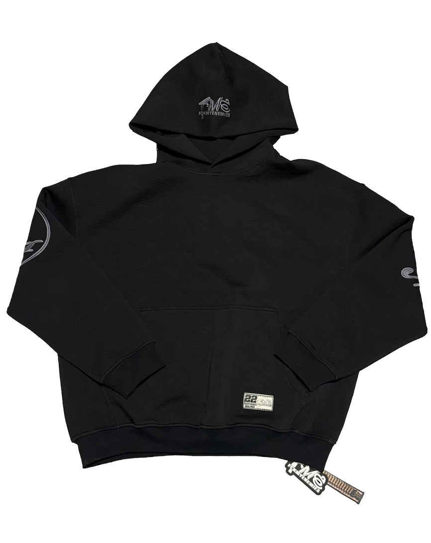 FME Embossed Hoodie -Black