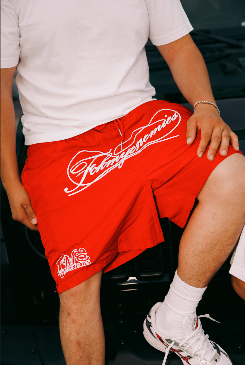 FME Nylon Shorts -Red