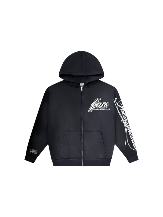 FME Script Zip Up -Black