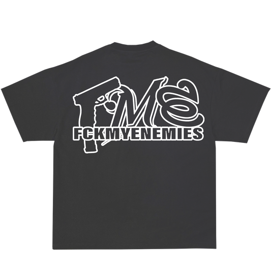FCKMYENEMIES Tee -Charcoal Grey