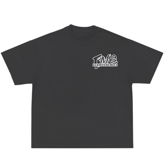 FCKMYENEMIES Tee -Charcoal Grey