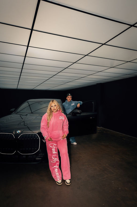 FCKMYENEMIES Sweatpants -Pink