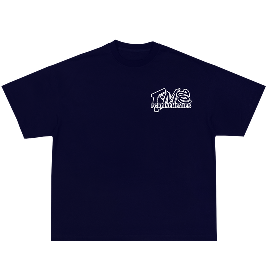 FCKMYENEMIES Tee -Navy Blue