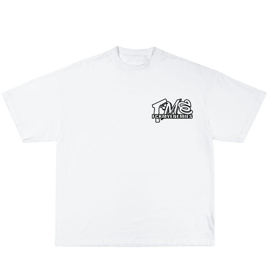 FCKMYENEMIES Tee -White